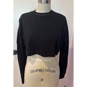 Palm Angels Crop Top w/ Rhinestones